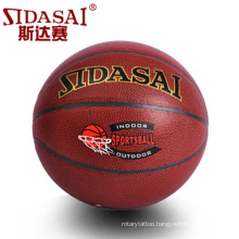 Factory promotional sports basketball school students size 7 training match ball